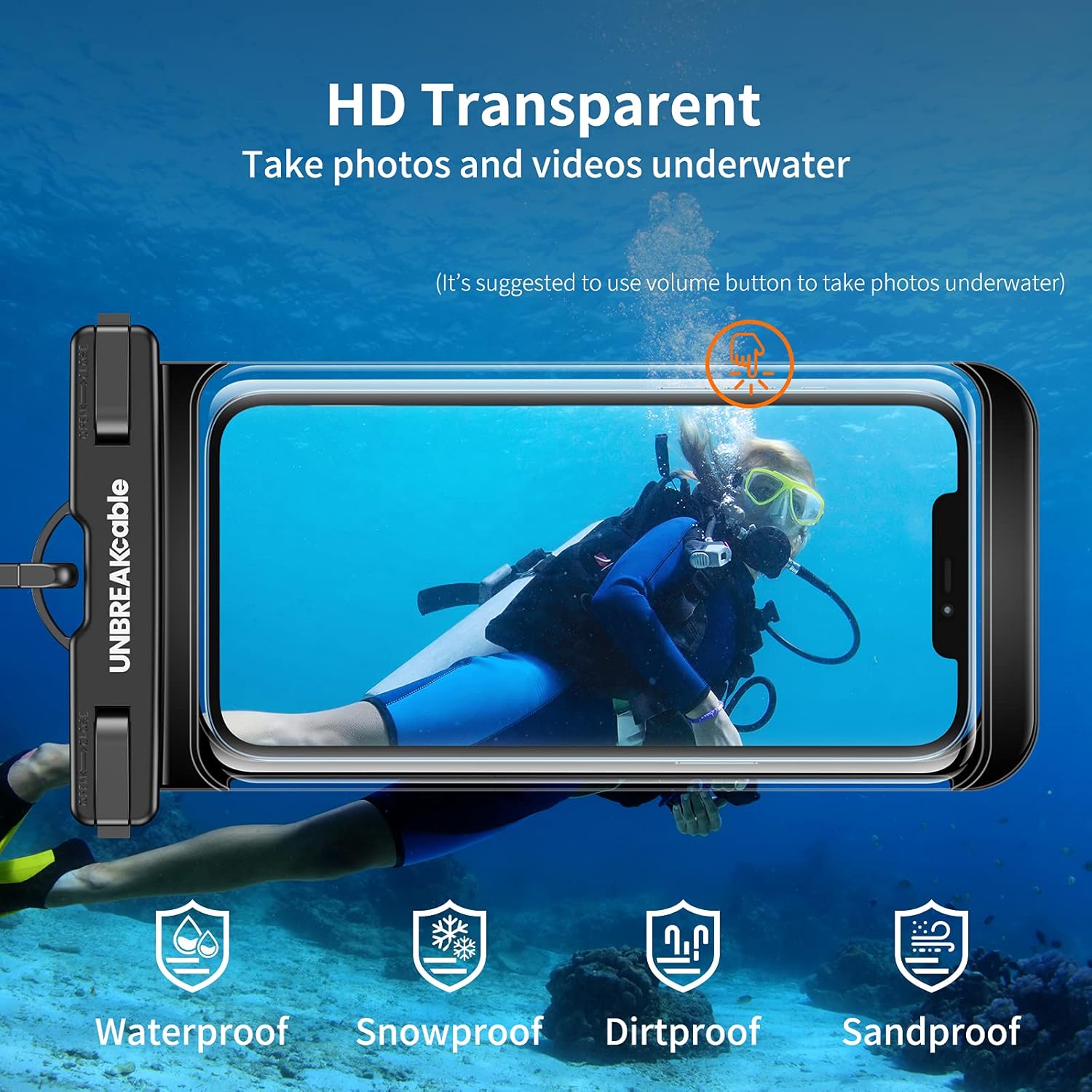 Detalle de UNBREAKcable Waterproof Phone Pouch 2-pack