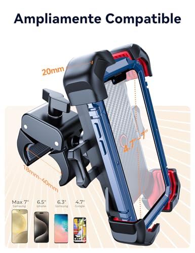Detalle 1 de JOYROOM 2026 Supporto telefono bici universale 4,7–7"