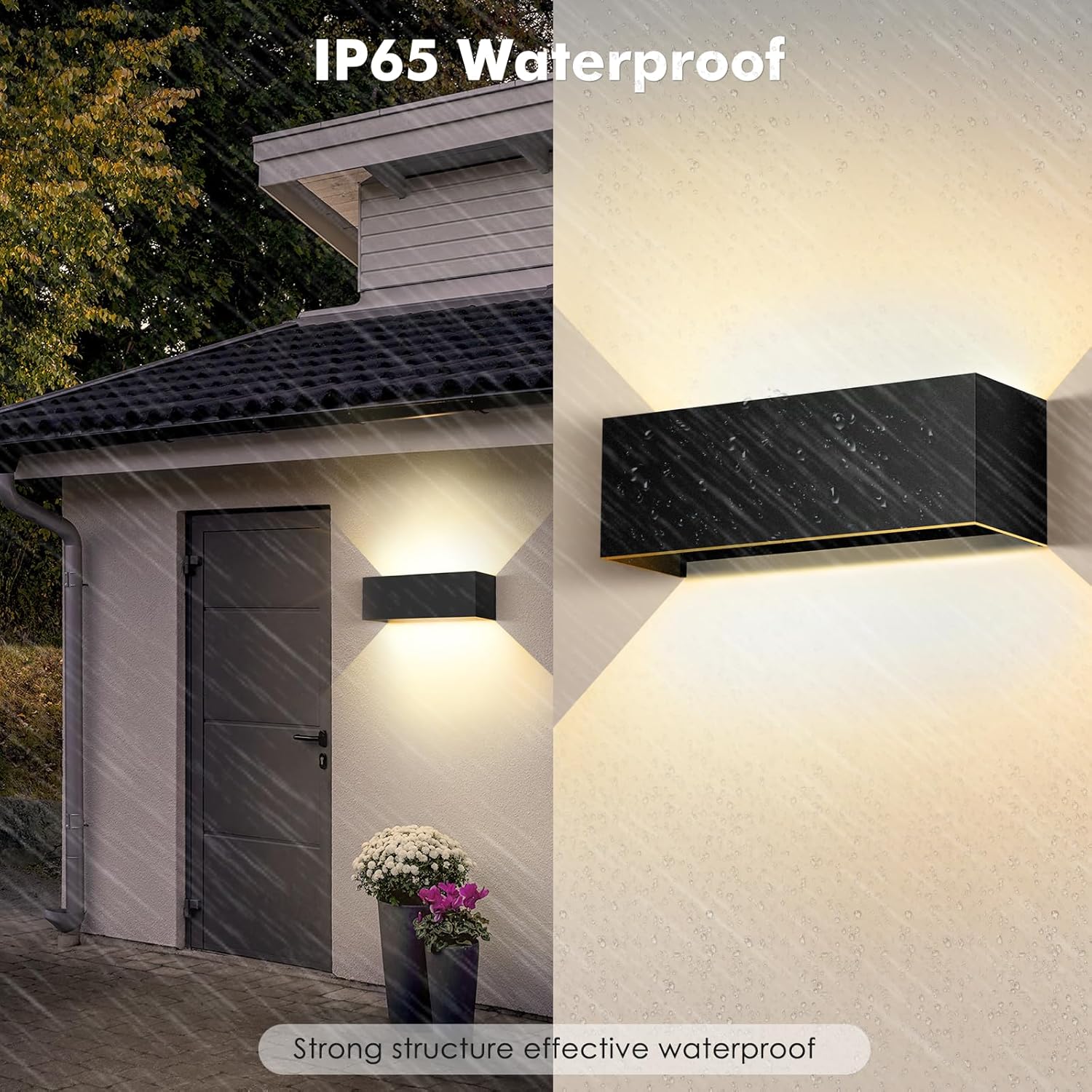 Detalle de Cwycfw 36W Applique da Esterno – Fascio Regolabile IP65, 3000K Bianco Caldo