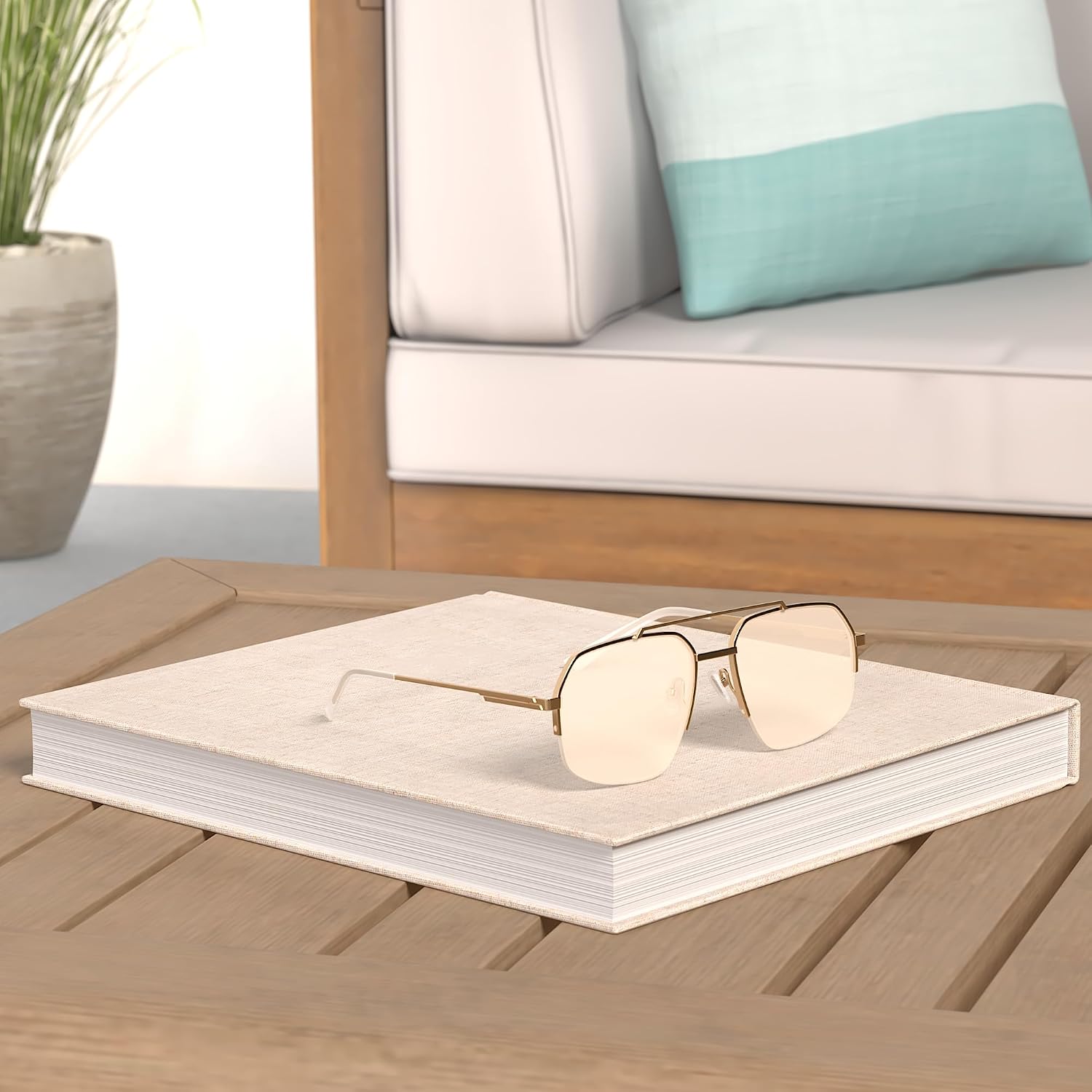 Detalle 2 de SOJOS Aviator Sunglasses SJ1191