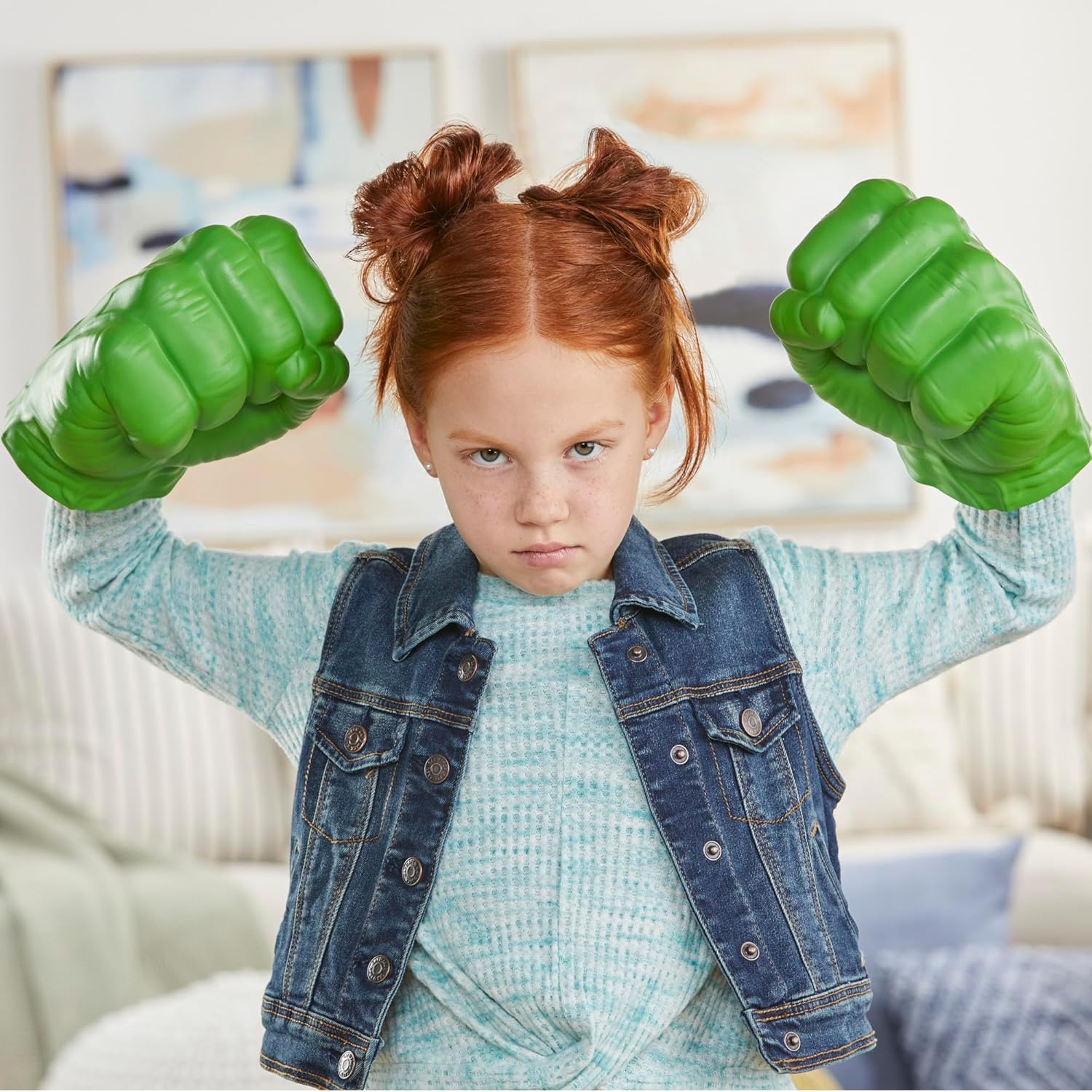 Thumbnail 5 de Gants fracassants Hulk Marvel Star Wars Avengers (jouet de déguisement) – vert