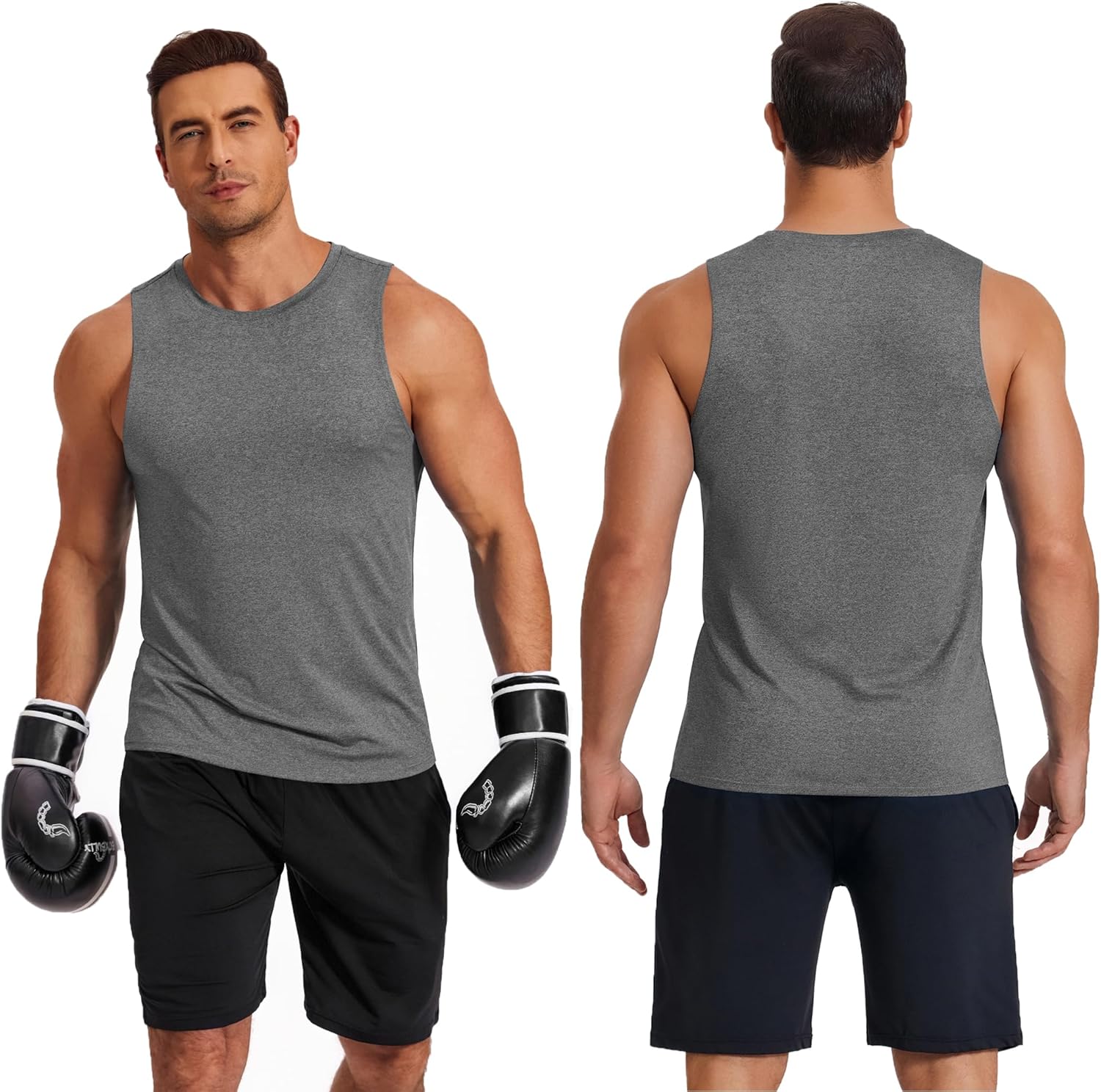 Detalle de COOFANDY Men’s Dry Fit Workout Tank Top (UPF 50+), Sleeveless Gym & Running Muscle Shirt