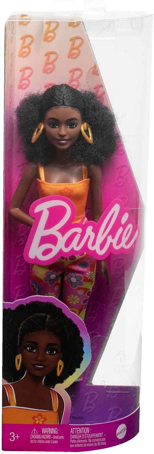 Thumbnail 5 de Barbie HPF74 Fashionistas Doll with Curly Black Hair and Y2K Outfit