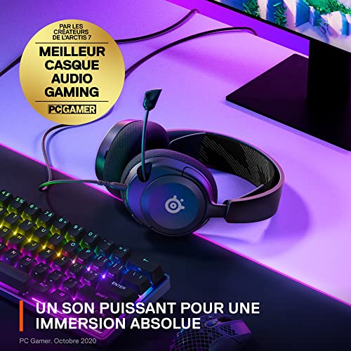 Detalle de SteelSeries Arctis Nova 1 — Casque de jeu multi‑système et son 360°