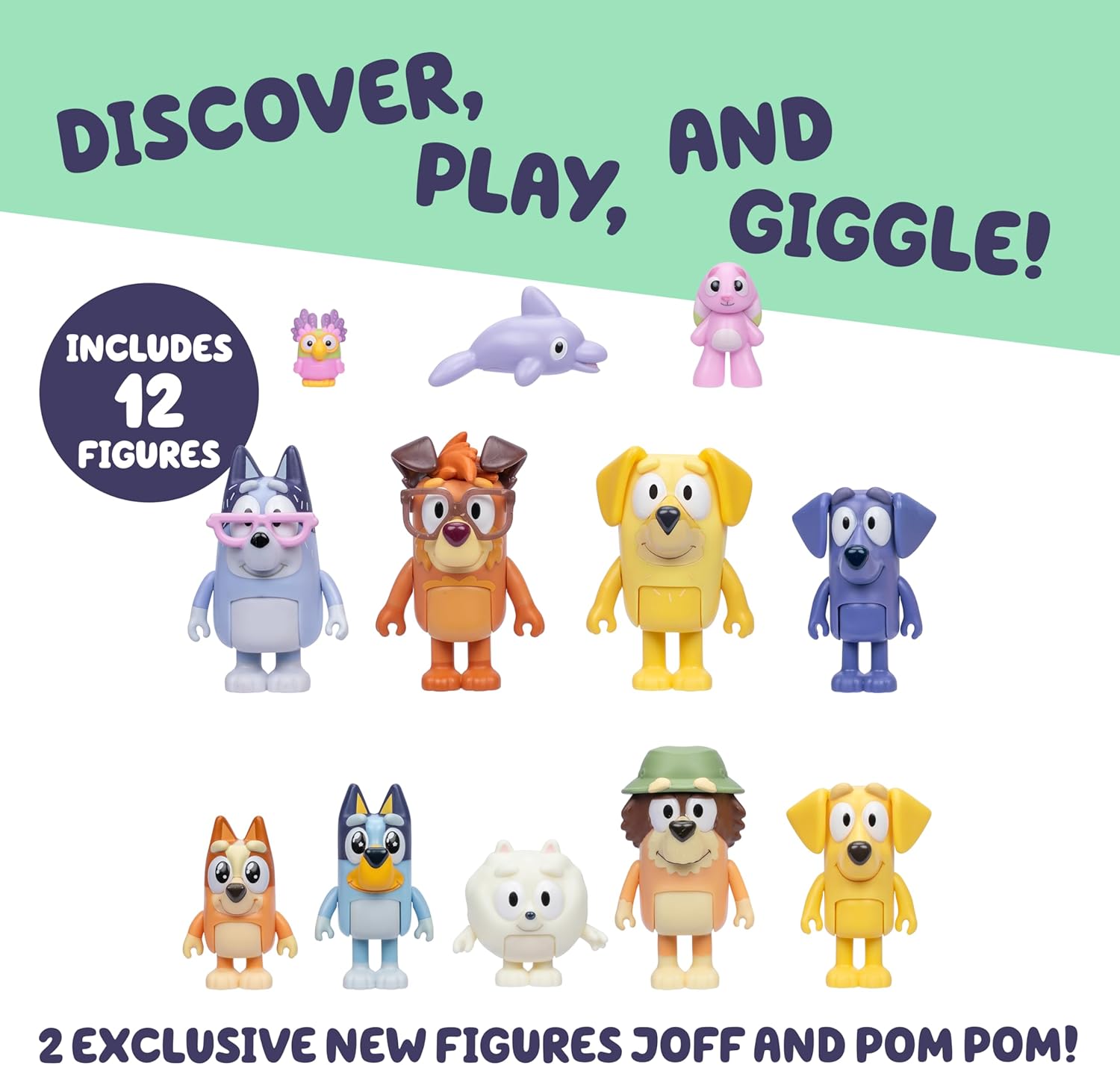 Thumbnail 2 de Bluey Super Fan Figurines Set for Toddlers