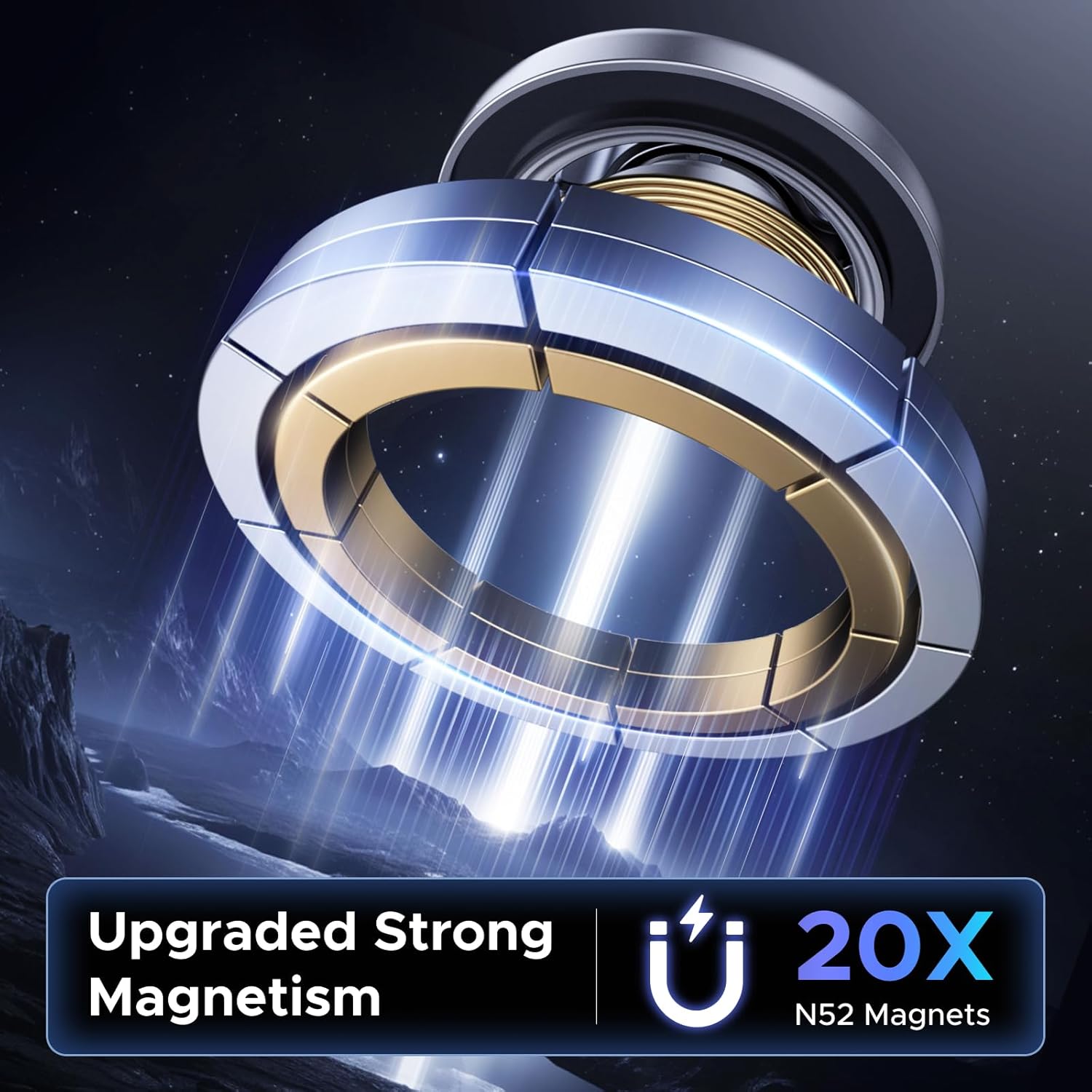 Detalle 2 de UGREEN Soporte Magnético Coche MagSafe 360° para iPhone y Galaxy