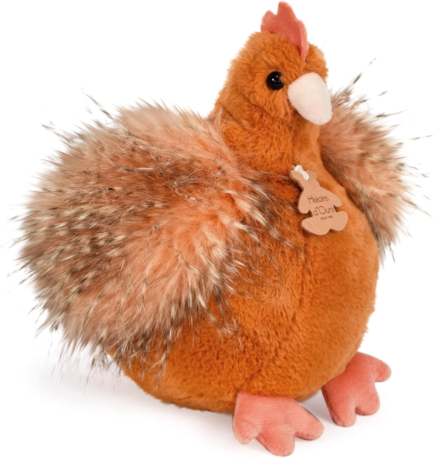 Detalle de Histoire d'Ours - Peluche Poule 20 cm (HO3161) — doudou doux pour bébé et idée cadeau