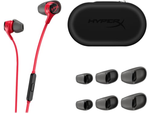 HyperX Cloud Earbuds II (Rojo): auriculares para juegos con micrófono