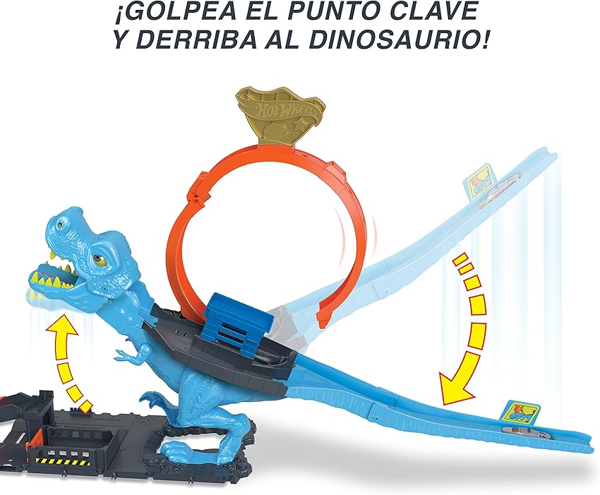 Thumbnail 4 de Hot Wheels HNP77: Desafío T-Rex 🦖 Pista de Coches