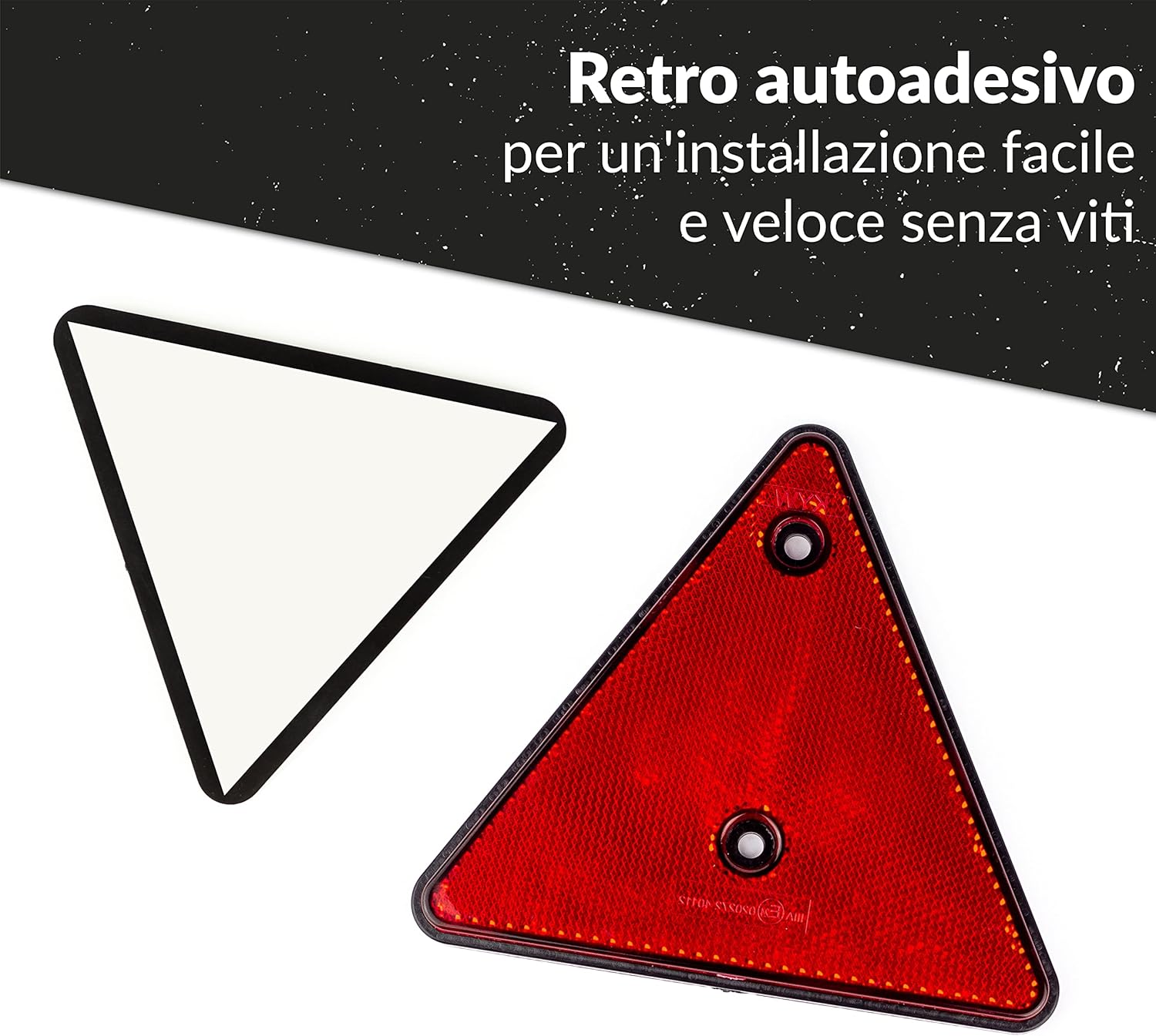 Detalle 2 de Upgrade4cars 2 Catadiottri Rimorchio 15 cm 🔺