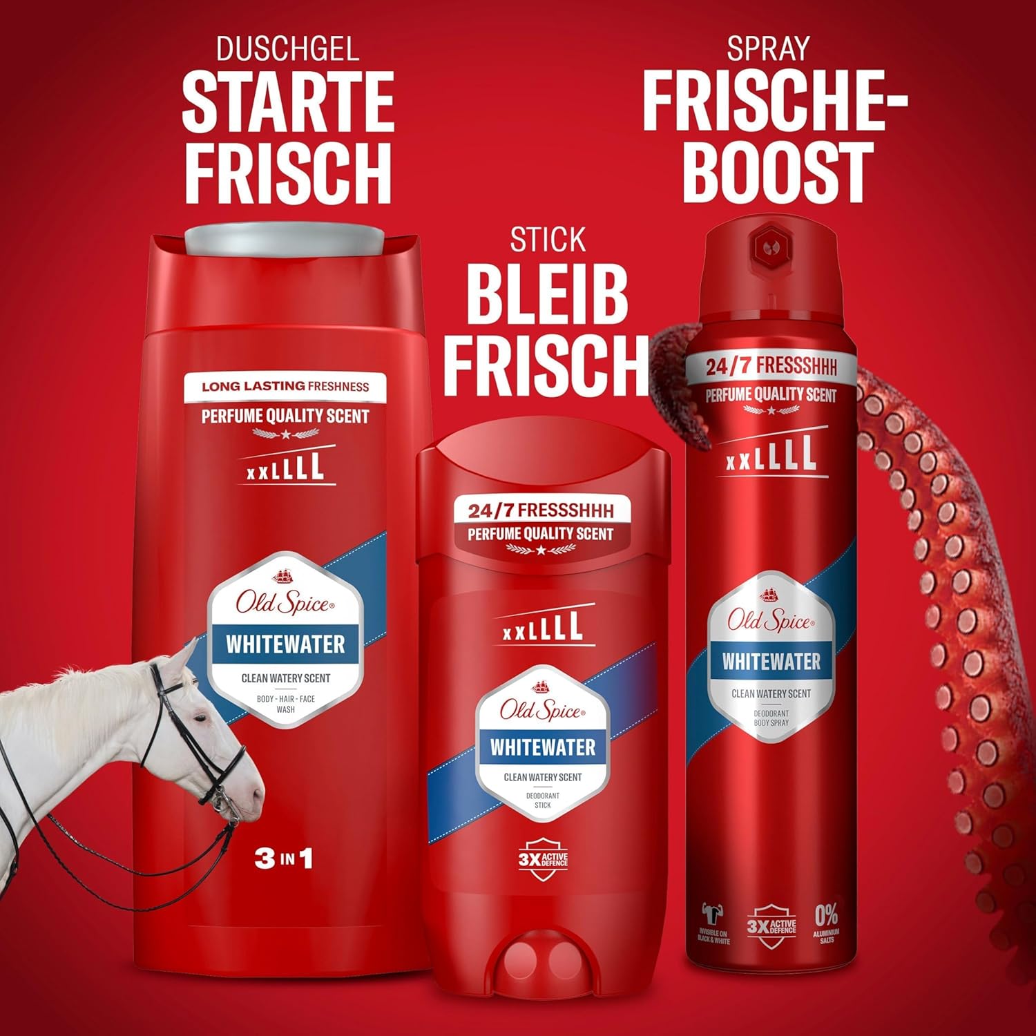 Thumbnail 6 de Old Spice Whitewater Duschgel 3‑in‑1 1000 ml