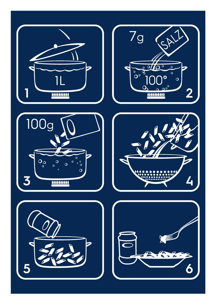 Detalle 2 de Barilla Gobbetti n.51 aus Hartweizen – 6 x 500 g, al dente in 8 Minuten