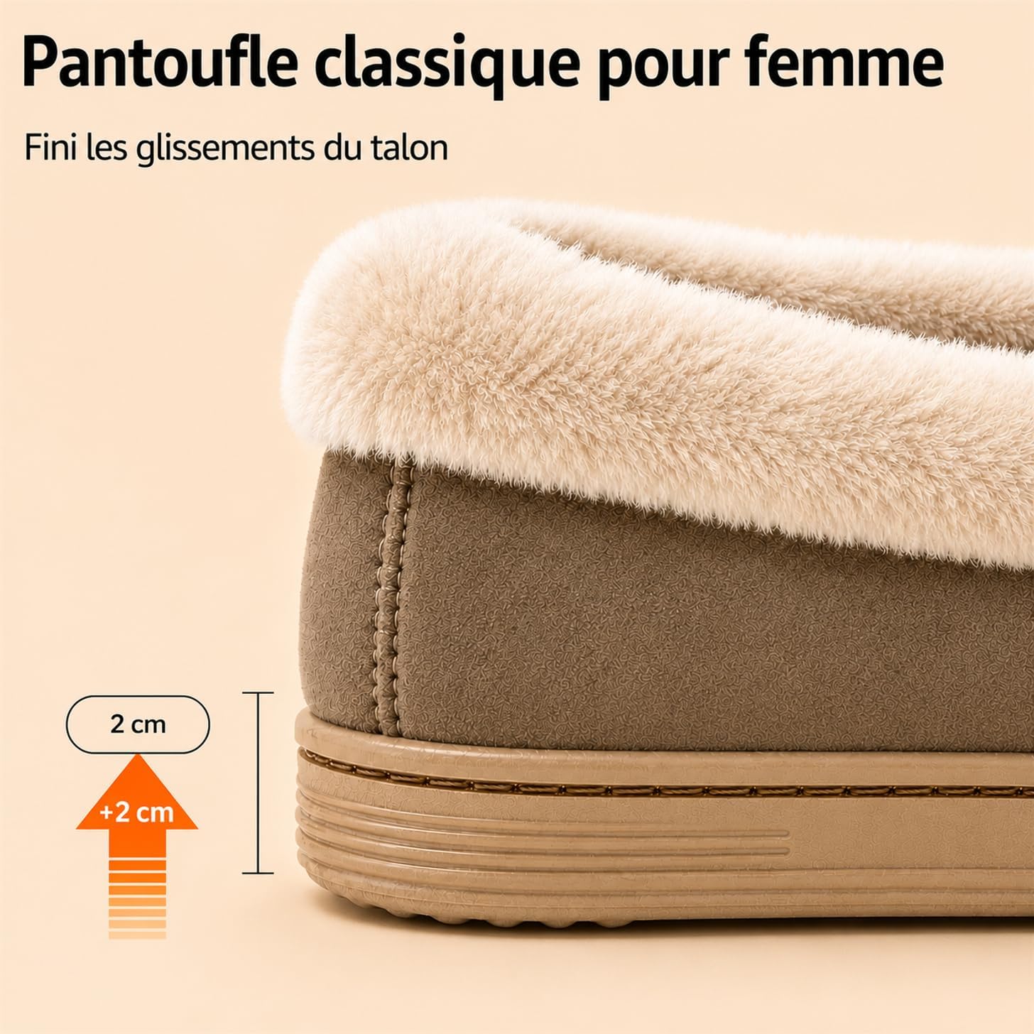 Thumbnail 6 de JOMIX damesloafers, winterpantoffels van bont voor thuis