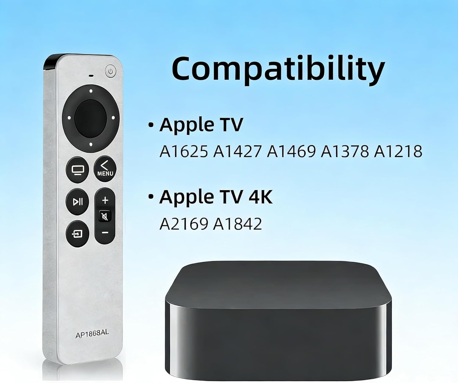 Detalle 2 de Replacement Remote Control for Apple TV Remote – IR, 2-Year Warranty