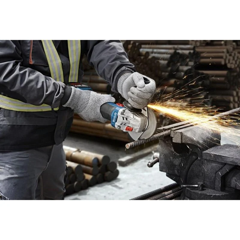 Detalle 2 de Bosch GWS 18V-8: amoladora angular inalámbrica de 12,5 cm con 11000 RPM