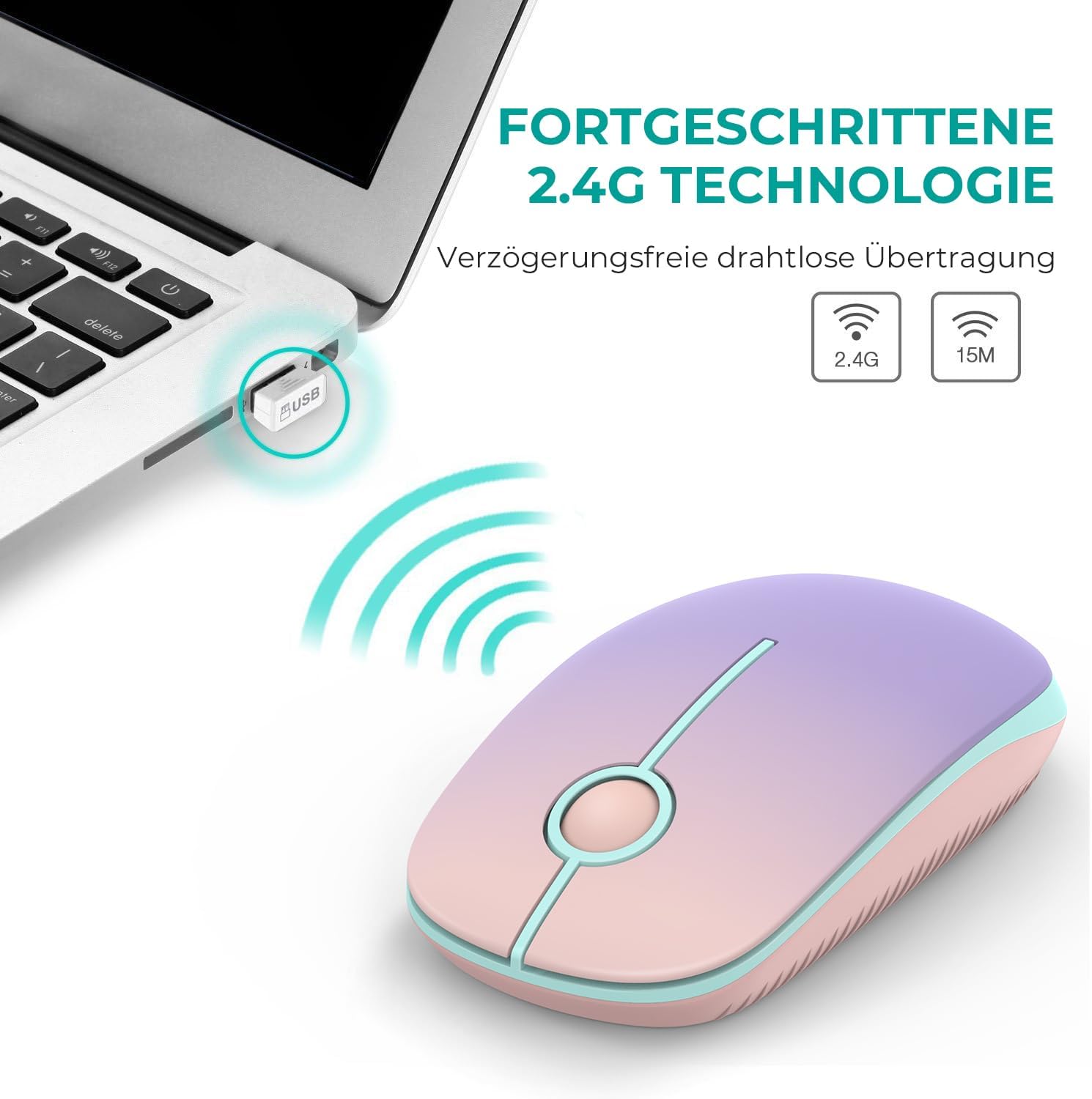 Thumbnail 3 de seenda Maus Kabellos 1600 DPI