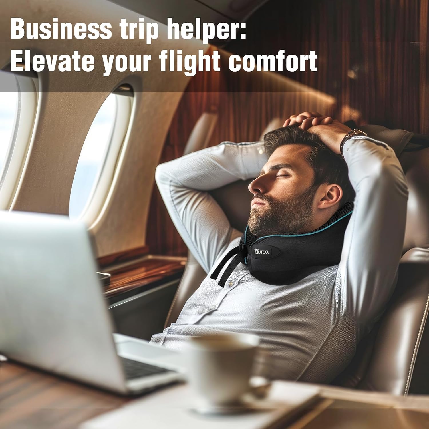 Detalle 2 de Travel Pillow Memory Foam 360° Neck Support