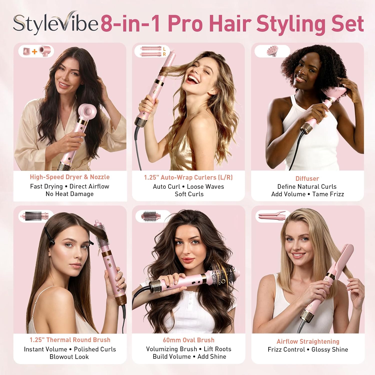Thumbnail 4 de Mythsight StyleVibe 8-in-1 Air Styler