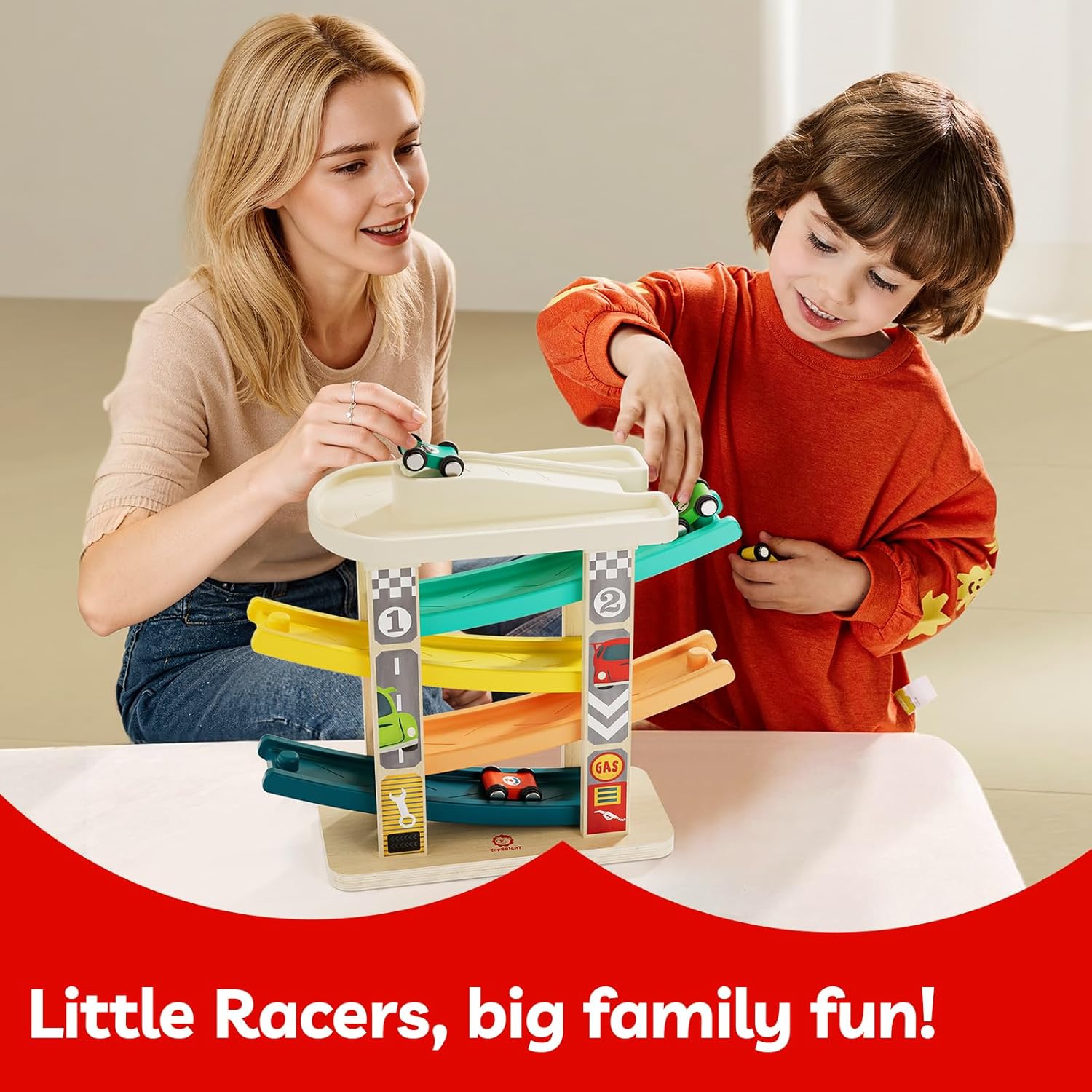 Thumbnail 4 de TOP BRIGHT Car Ramp Toys with 4 Cars