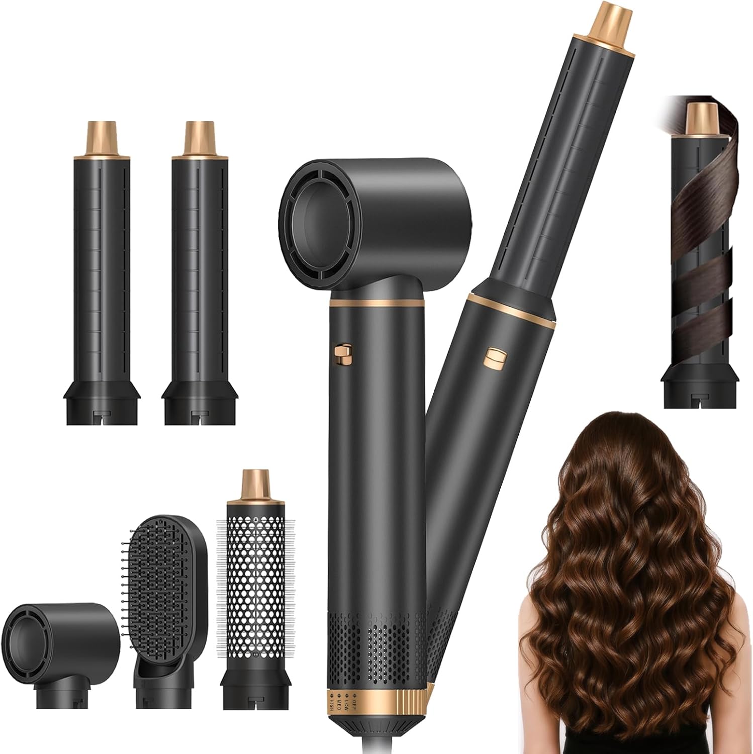 Detalle de 5 in 1 Airstyler 1000W Lockenbürste 💇♀