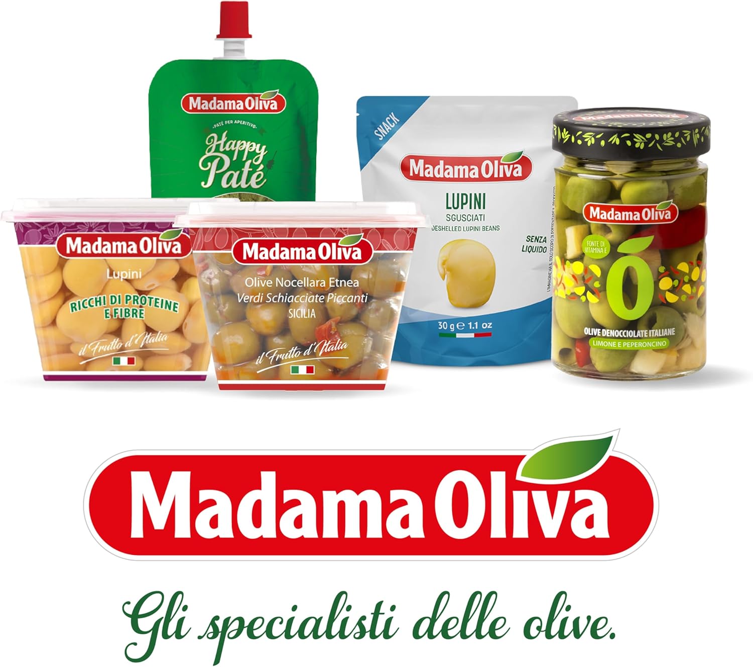 Thumbnail 6 de MADAMA OLIVA Lupini sgusciati – Snack gustoso e versatile (20 buste x 30 g)