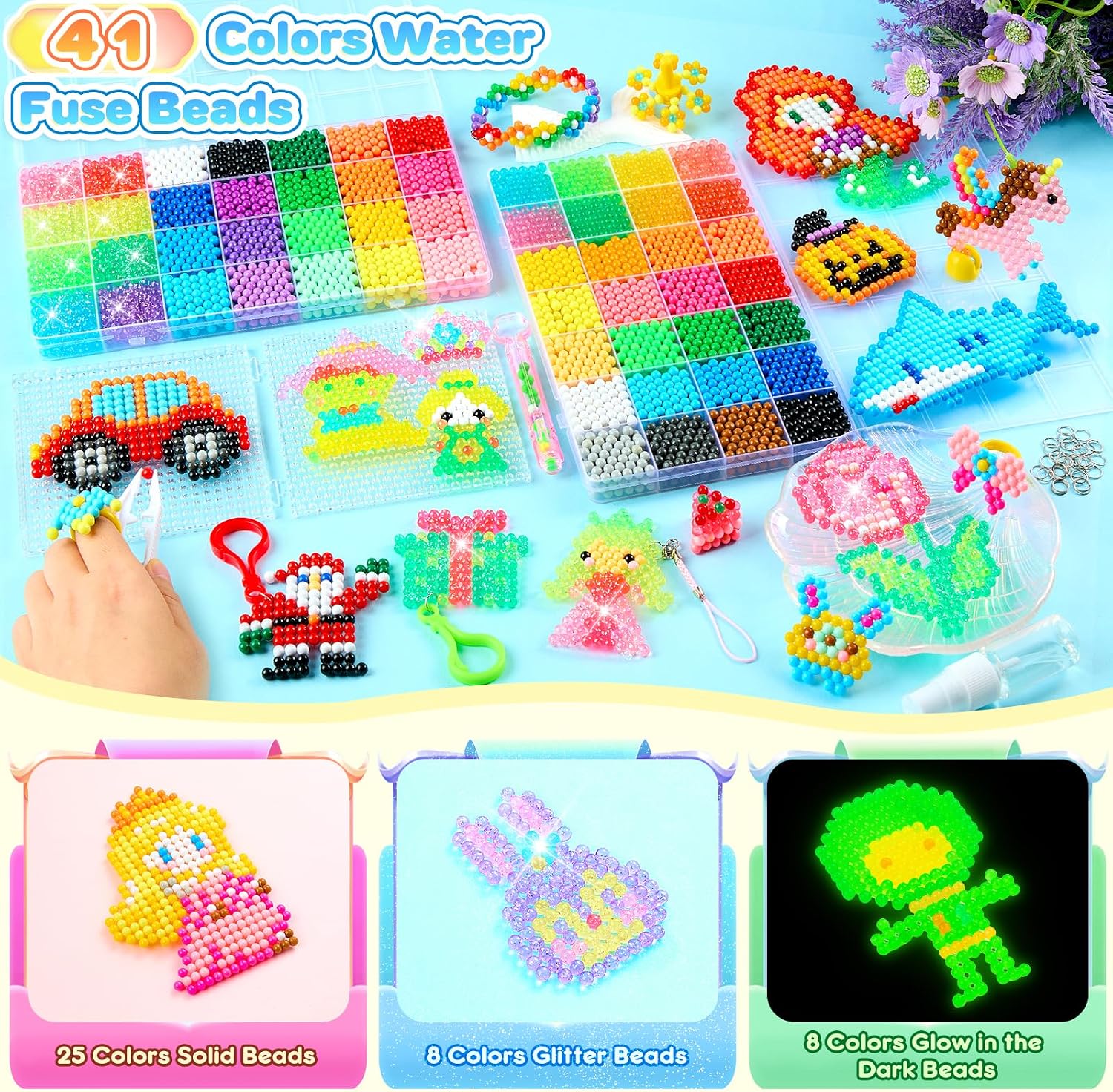 Detalle de Contever Wasserperlen Starter Set 41 Farben