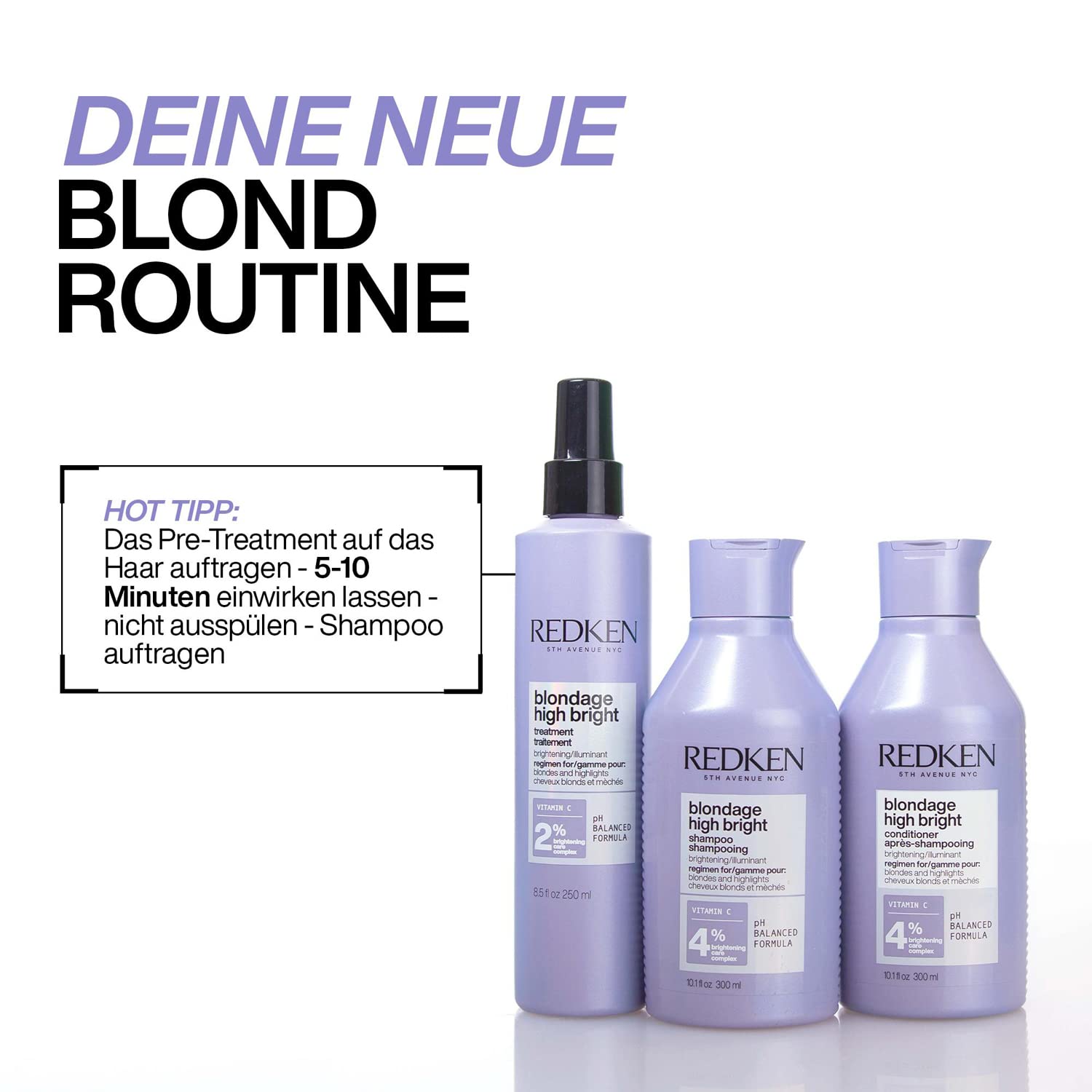 Thumbnail 1 de Redken High Bright Conditioner: Aufhellende Spülung für blondes Haar