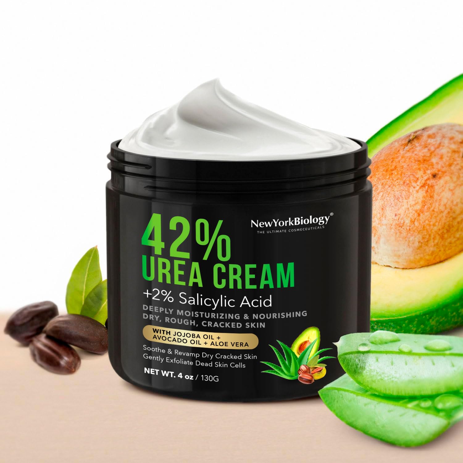 Thumbnail 5 de New York Biology 42% Urea Cream with 2% Salicylic Acid for Dry, Cracked Heels (4 oz)