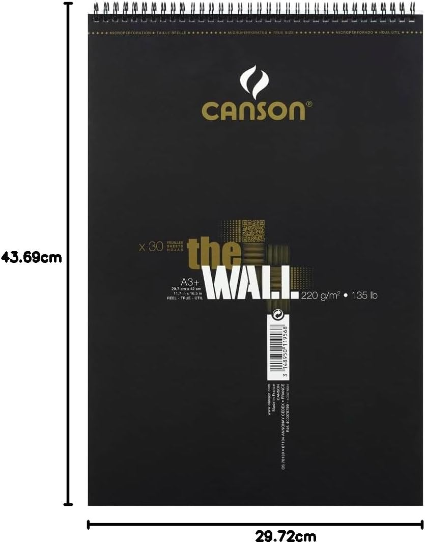 Thumbnail 5 de Canson The Wall – Album spiralé A3+ en papier marqueur opaque (30 feuilles, 200 g/m²)