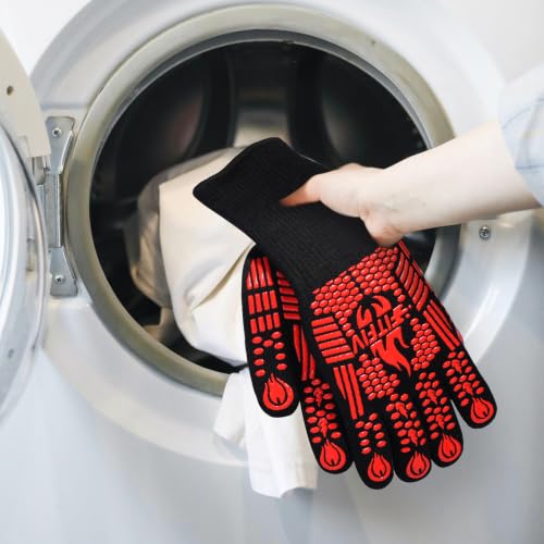 Thumbnail 5 de FITFIV BBQ Gloves: 1472°F Heat Resistant Oven Mitts with Silicone Grip