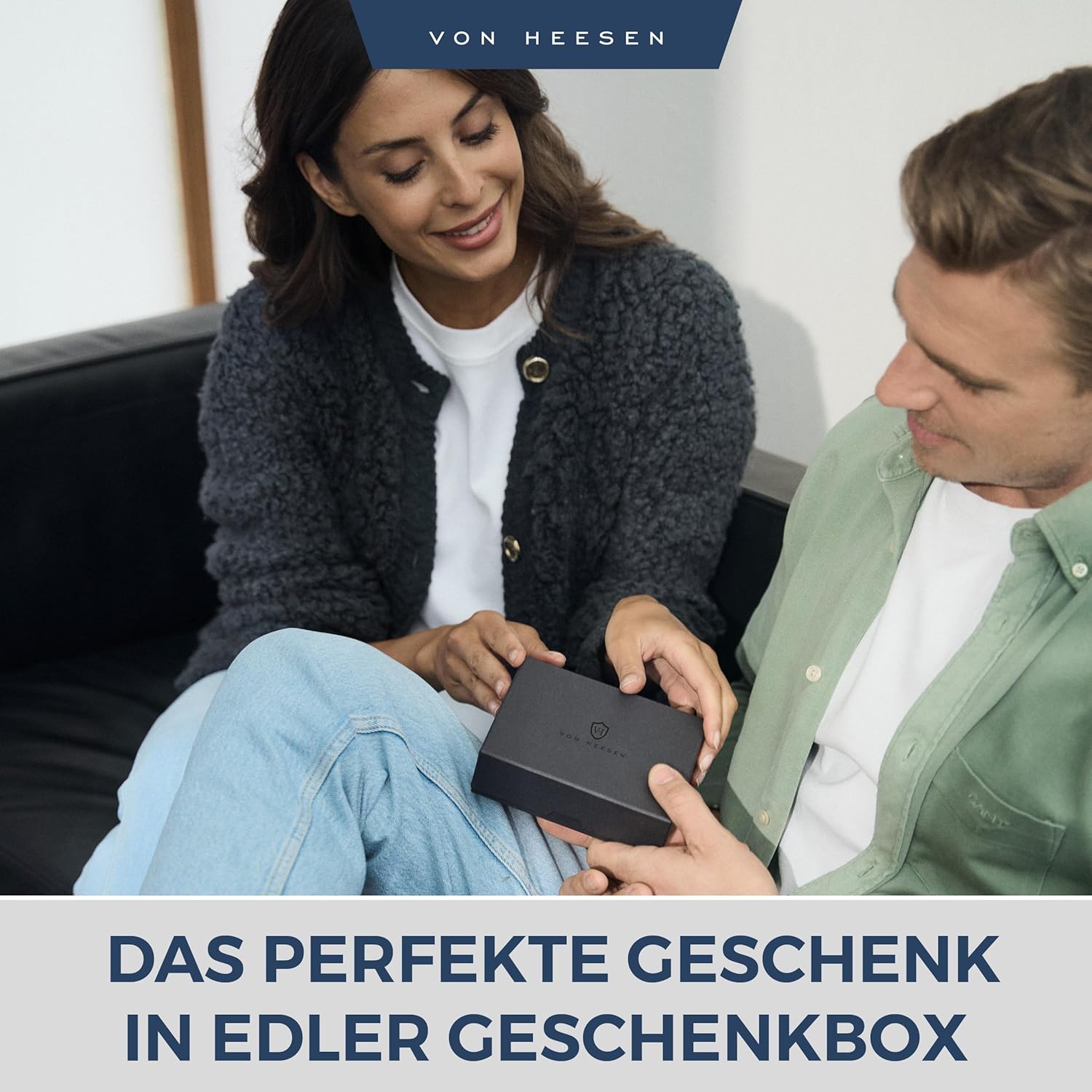 Thumbnail 6 de VON HEESEN Leder Slim Wallet mit RFID-Schutz – Mini-Geldbörse im Lavendel-Ton (Kartenetui)