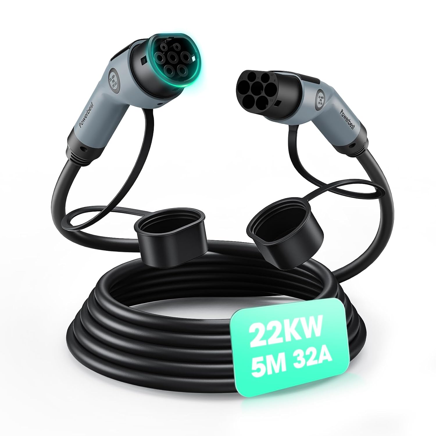 POWERBEST Typ-2 Ladekabel 22 kW 5m
