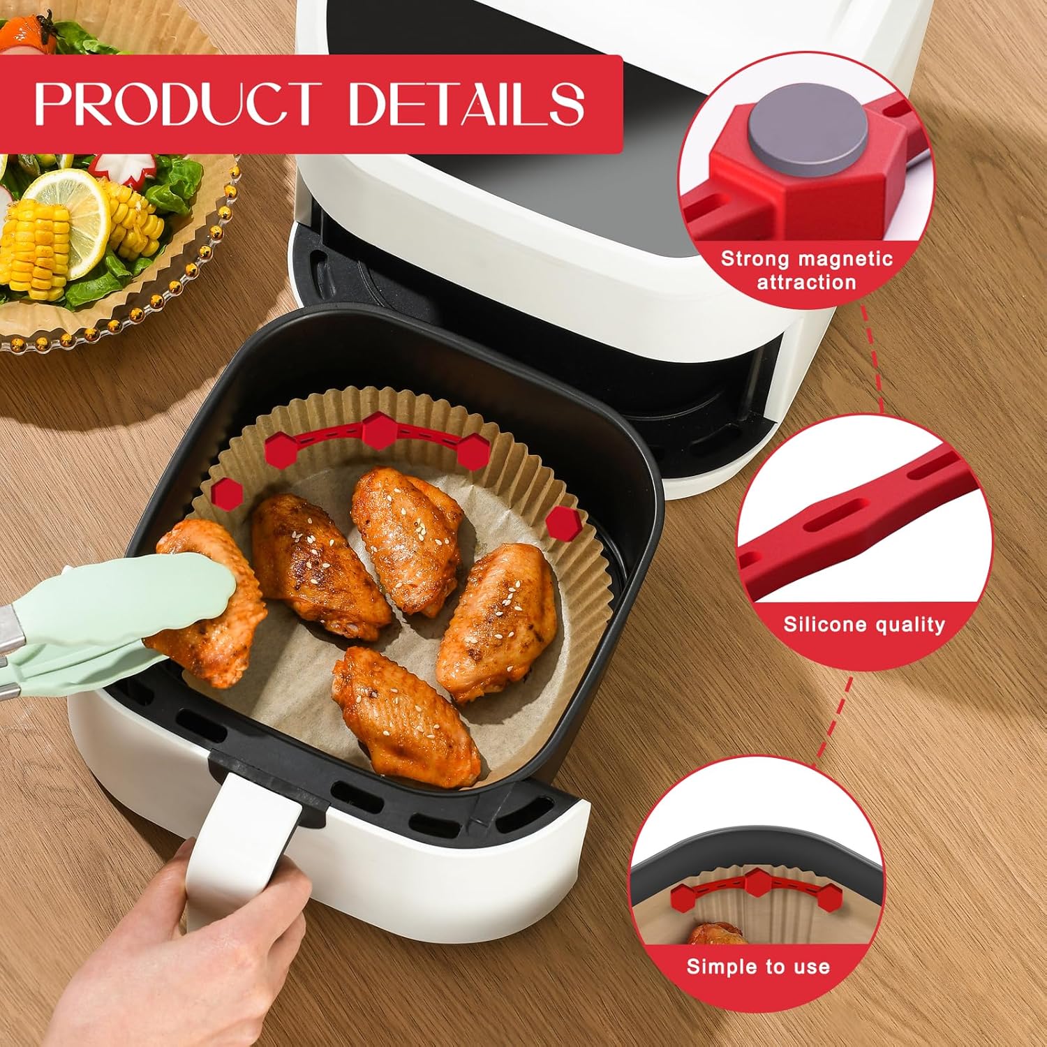 Thumbnail 2 de Air fryer magnet silicone buckles