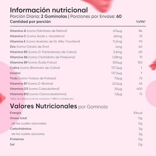 Thumbnail 3 de Gominolas Multivitamínicas WeightWorld 120 Gomitas Sabor Fresa – 2 Meses de Vitaminas y Minerales Esenciales