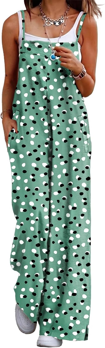 Detalle de YESNO Casual Summer Boho Floral Jumpsuit Romper for Women