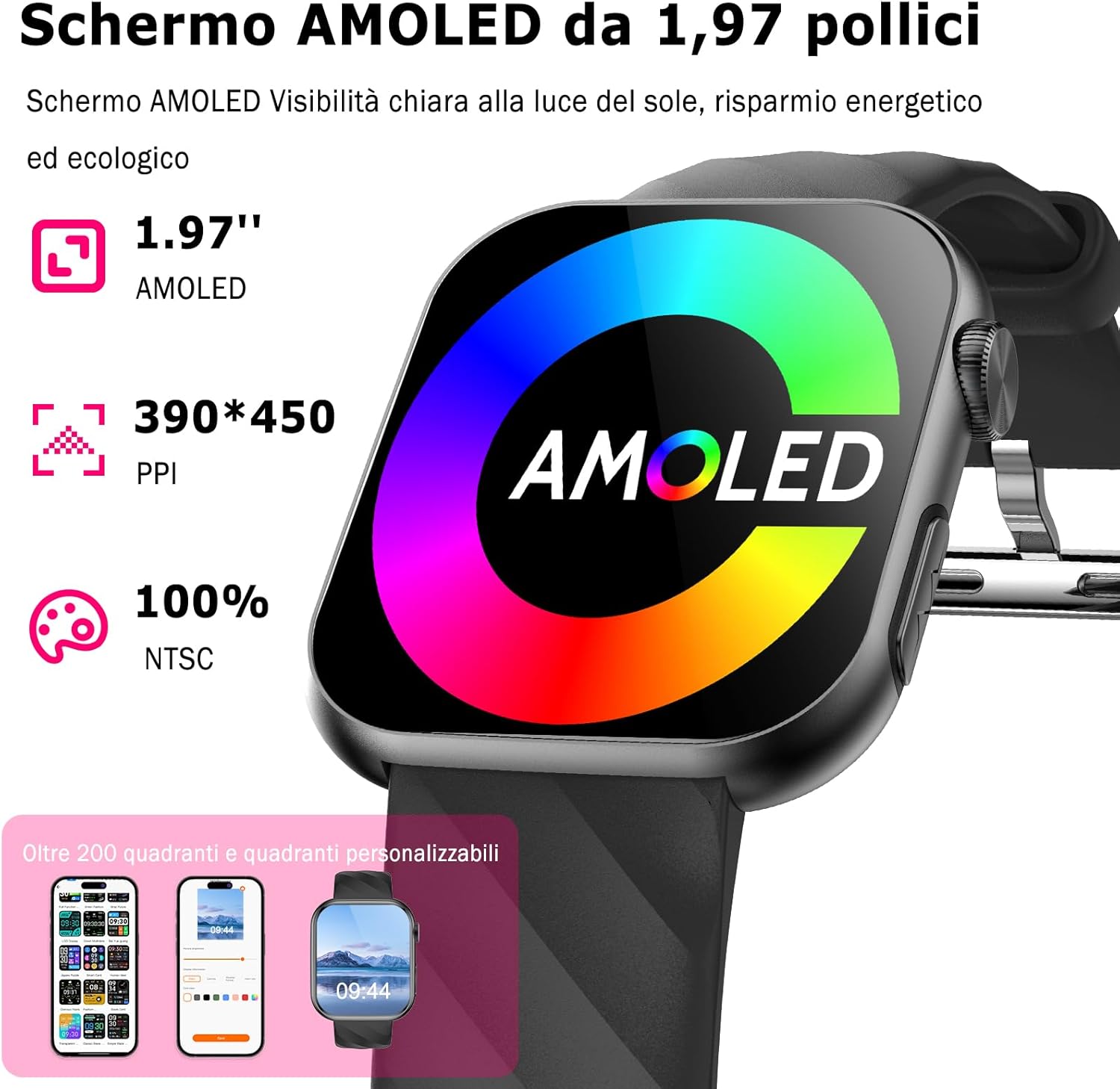 Thumbnail 5 de 2026 Smartwatch Uomo Donna ECG e Salute: ECG, Pressione, sonno e sport con 1,97" AMOLED
