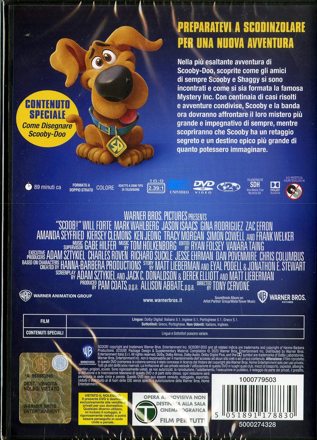 Detalle 2 de Scooby! (DVD) film d'animazione 🎬