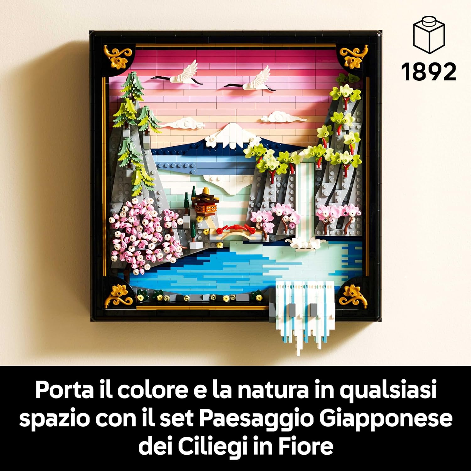 Thumbnail 1 de LEGO Art Paesaggio Giapponese con Ciliegi Fioriti 31218 – Decorazione 3D per Parete