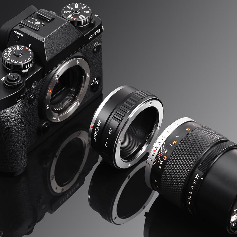 Detalle de K&F Concept OM to FX Camera Mount Adapter: Olympus OM to Fuji X for X-Series