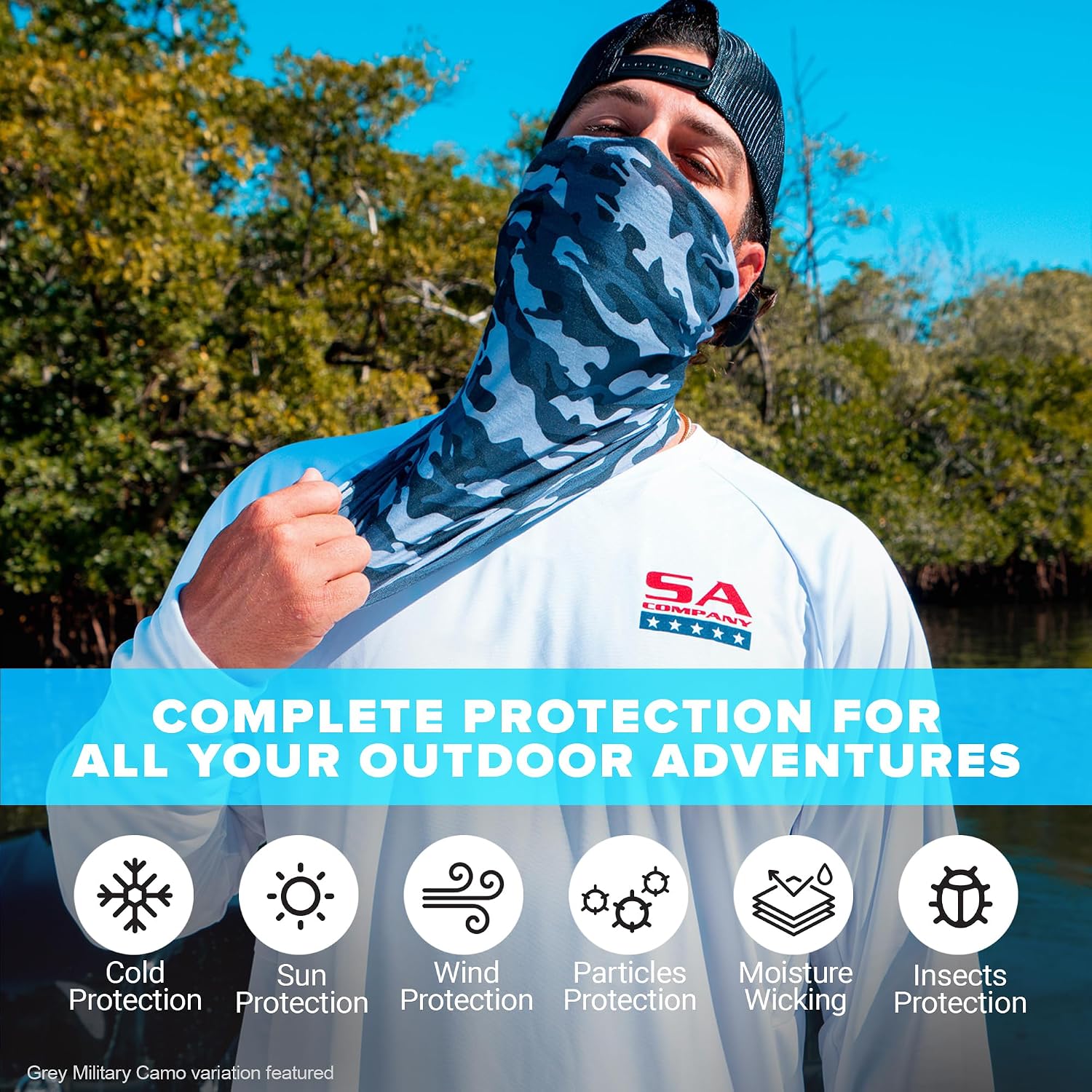 Detalle 2 de S A Company 5-Pack UV Neck Gaiter 30+ 🧣