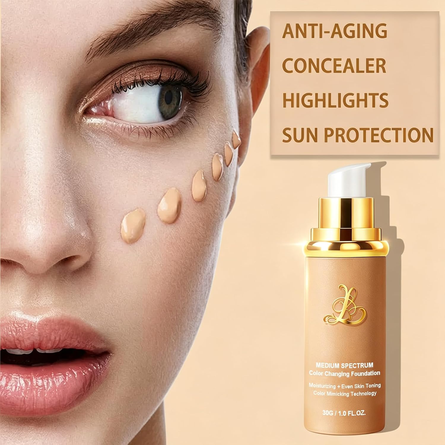 Thumbnail 3 de Color-Changing Foundation with SPF 50+