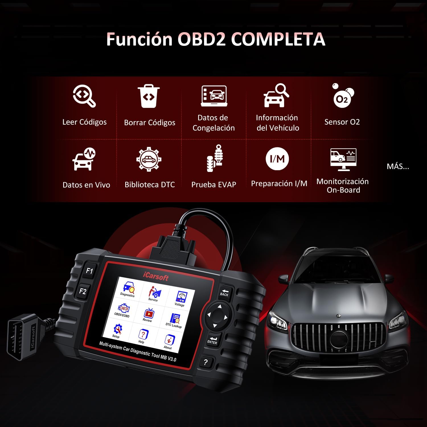 Thumbnail 4 de iCarsoft MB V3.0 OBD2 Escáner Bidireccional