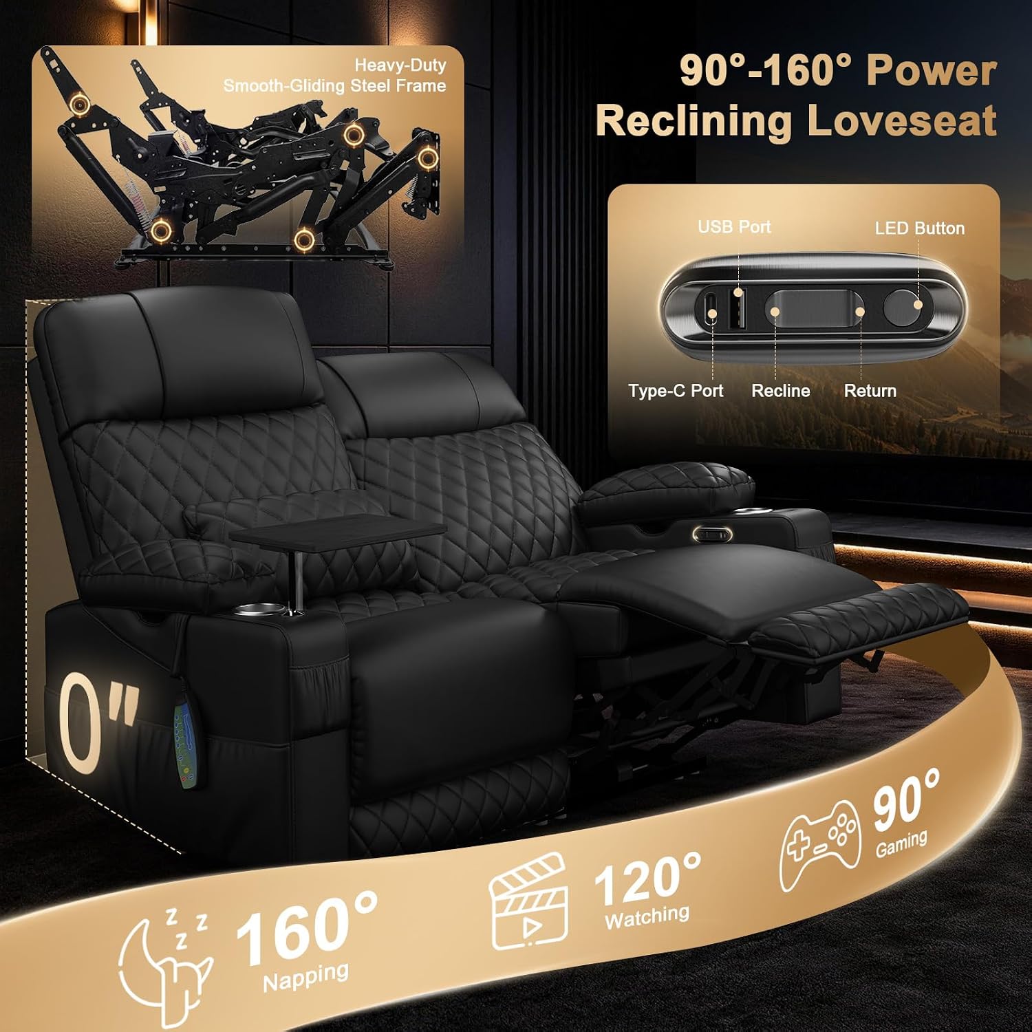 Thumbnail 6 de Power Reclining Loveseat