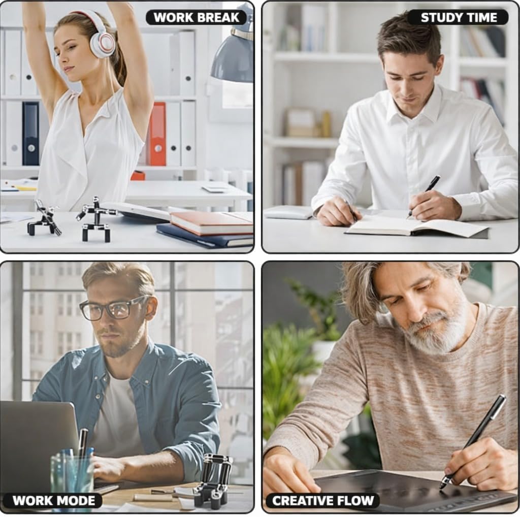 Detalle de Magnetic Fidget Pen Gifts for Men – Multifunctional Desk Toy & Writing Instrument