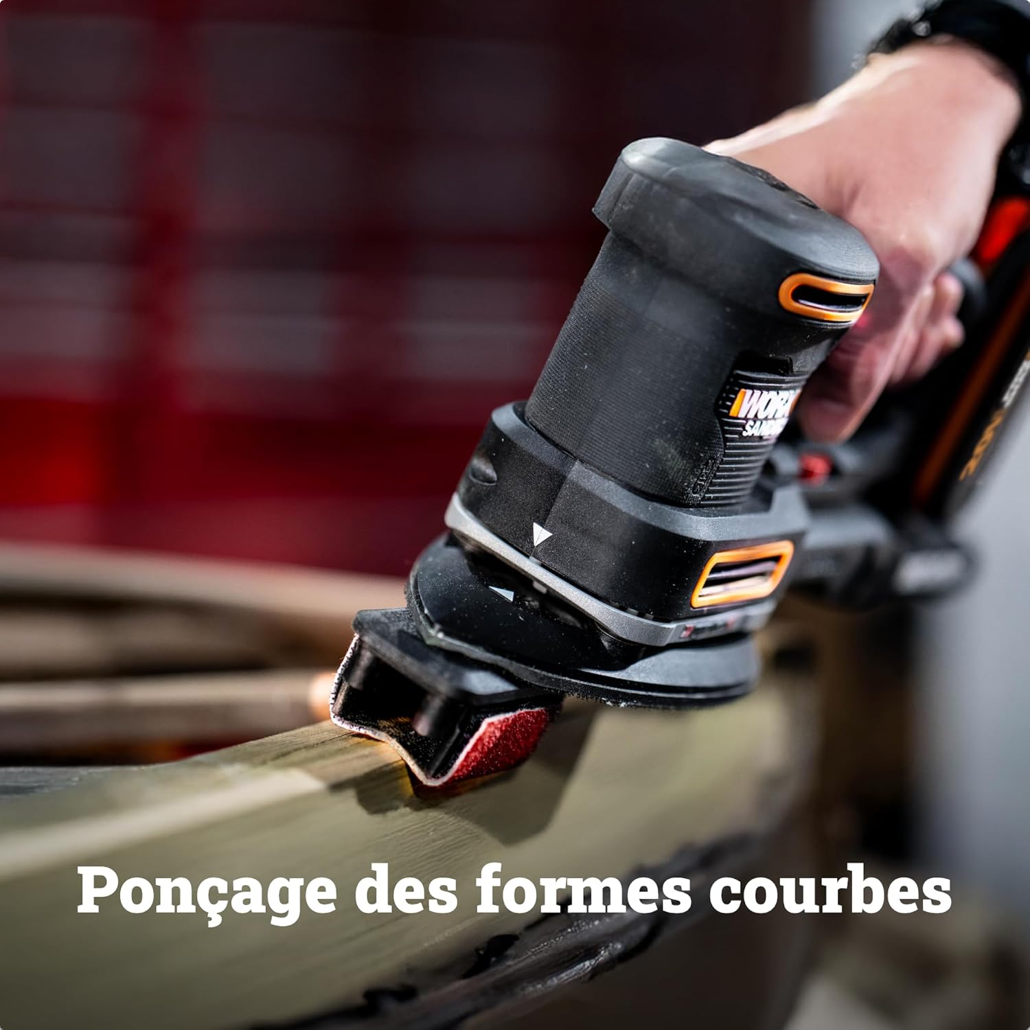 Thumbnail 6 de WORX Ponceuse Multifonction sans Fil 20V WX820.9 – 5 en 1, livré avec 5 bases et 15 abrasifs