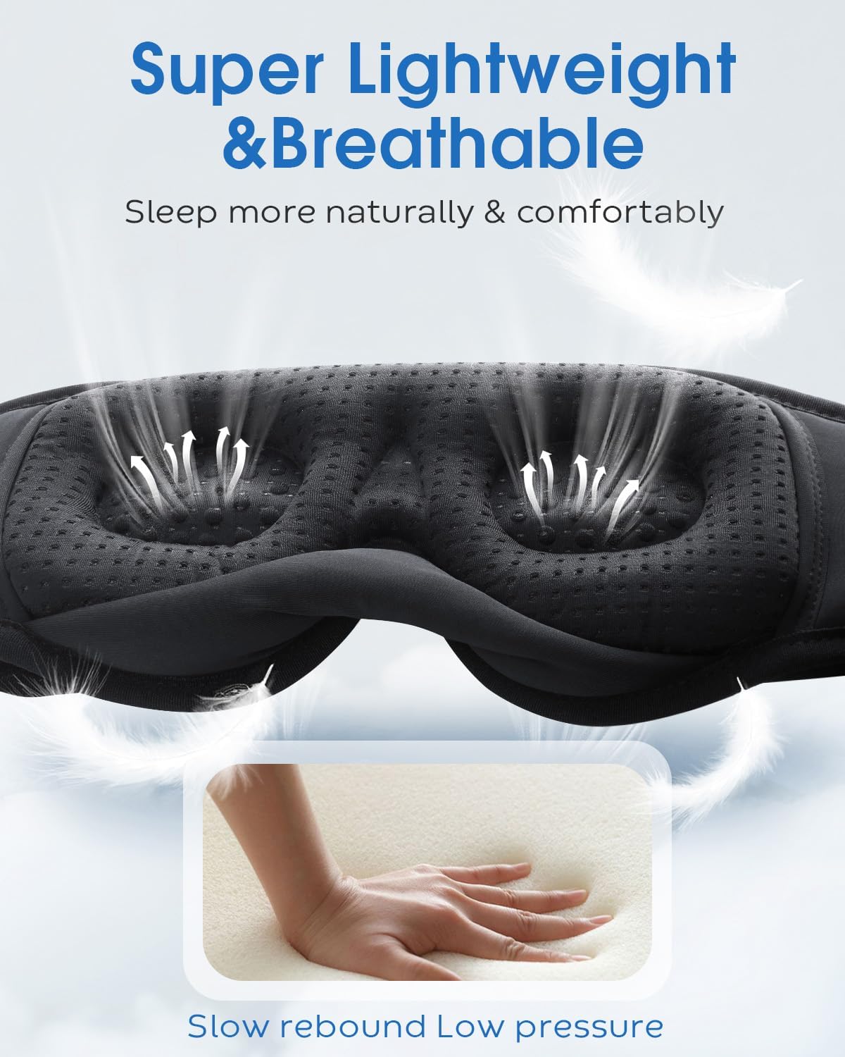 Detalle 2 de MUSICOZY 3D Bluetooth Sleep Mask 16H