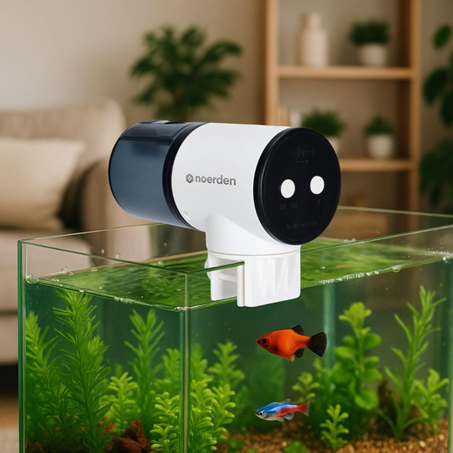 Detalle de Noerden Splashy Automatic Fish Feeder, 200ml Capacity
