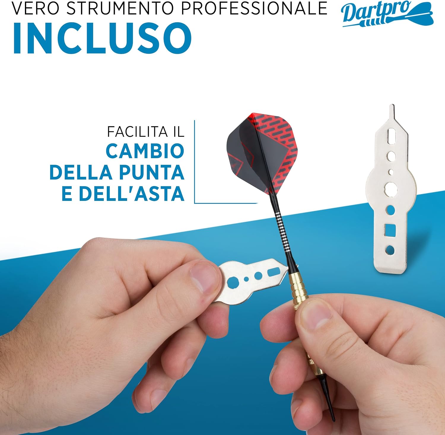 Detalle de DartPro L'originale – Bersaglio elettronico wireless con 6 freccette