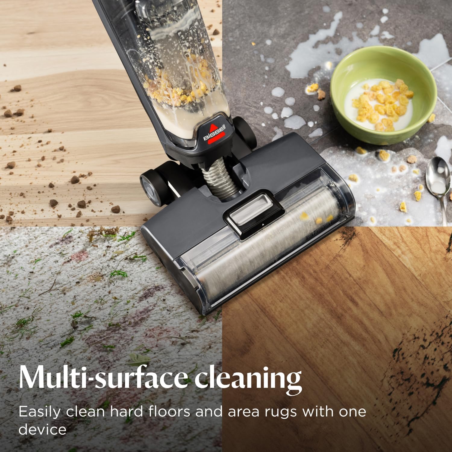 Detalle de BISSELL CrossWave OmniForce cordless wet and dry vacuum 240m2 🧹