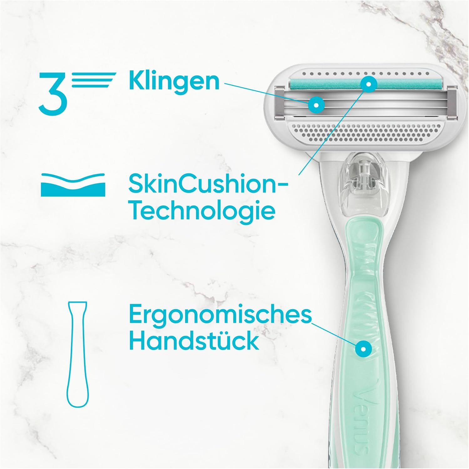 Thumbnail 3 de Gillette Venus Smooth Sensitive 8 Ersatzklingen